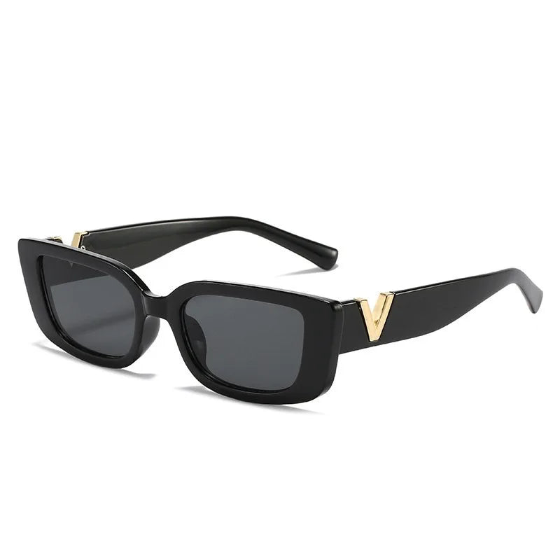 Retro Rectangle Sunglasses – UV400 Protection, Unisex Fashion Design