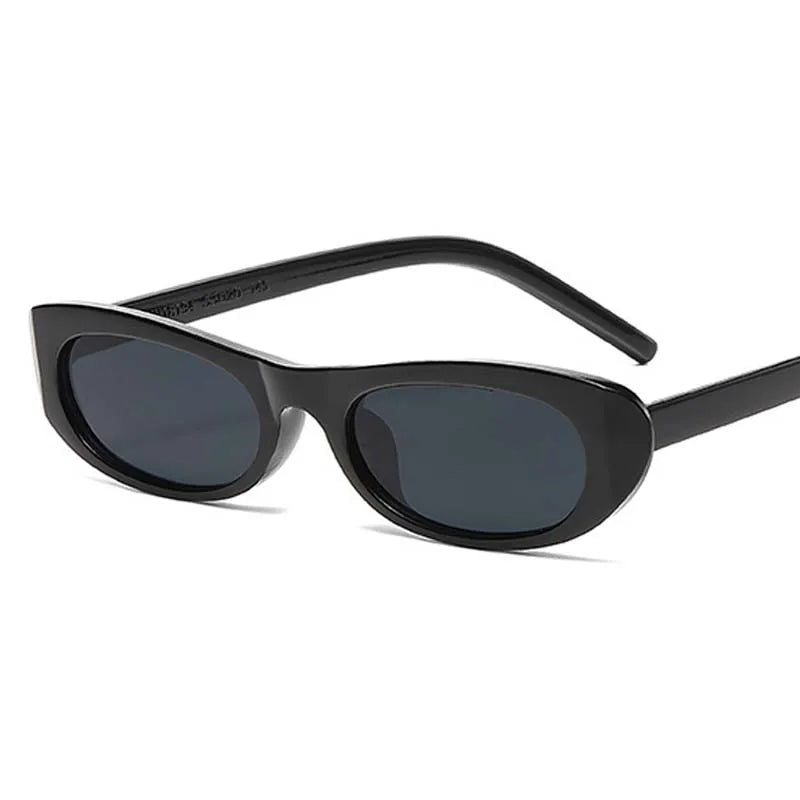 Small Frame Oval Sunglasses – UV400, Mirror Lens, Women's Vintage Style