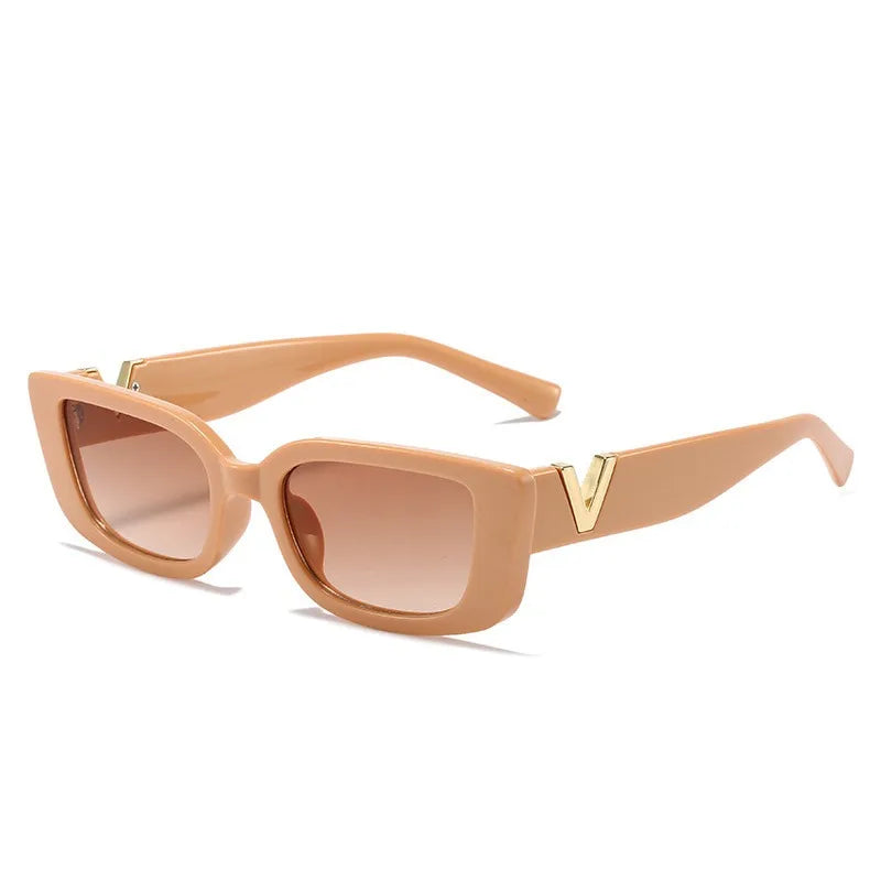 Retro Rectangle Sunglasses – UV400 Protection, Unisex Fashion Design