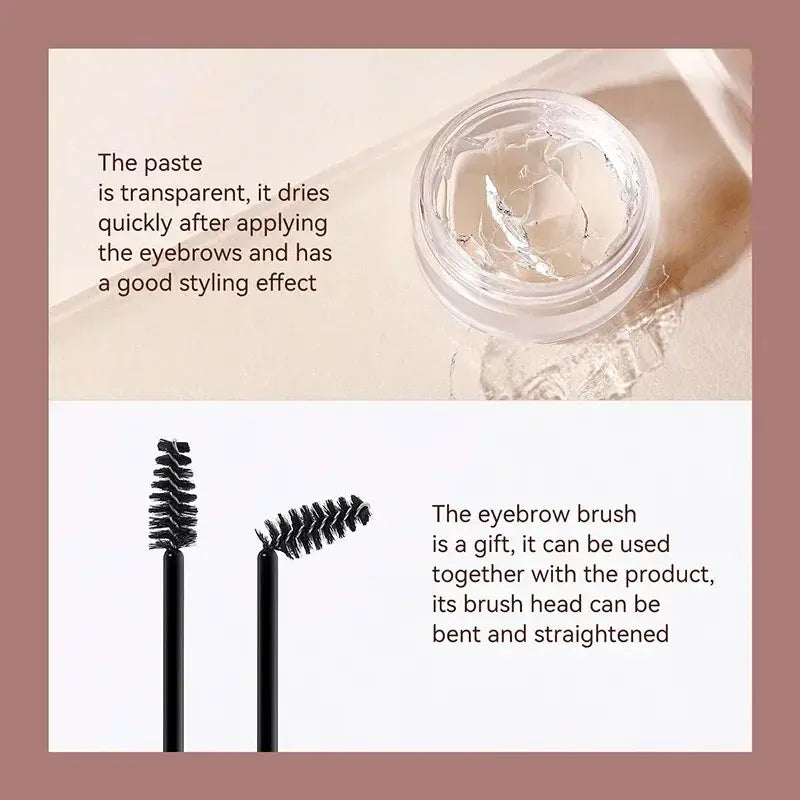 Waterproof 3D Eyebrow Styling Wax – 8g, Long-Lasting & Natural Finish