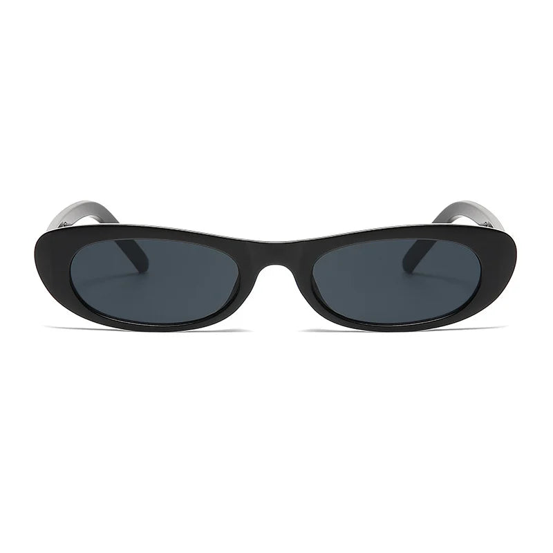 Small Frame Oval Sunglasses – UV400, Mirror Lens, Women's Vintage Style