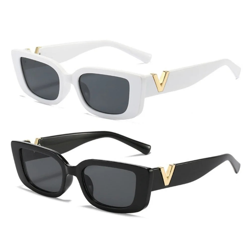 Retro Rectangle Sunglasses – UV400 Protection, Unisex Fashion Design