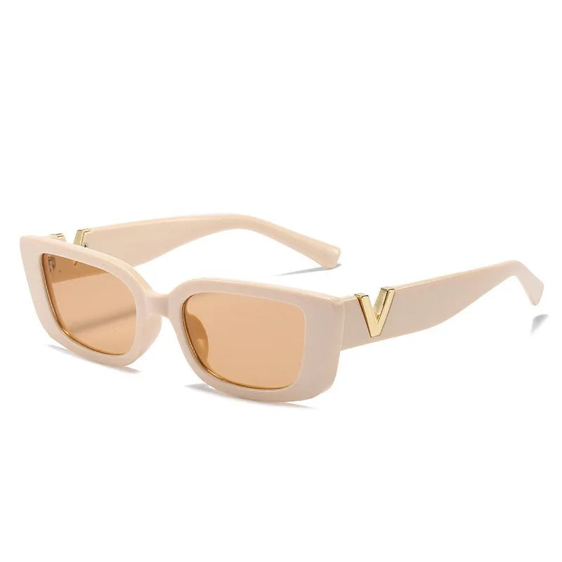 Retro Rectangle Sunglasses – UV400 Protection, Unisex Fashion Design