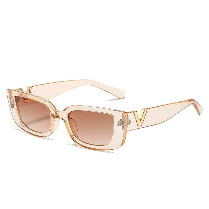 Retro Rectangle Sunglasses – UV400 Protection, Unisex Fashion Design