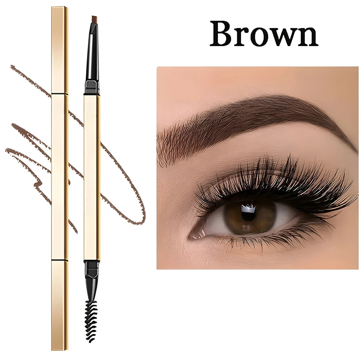 Double-Headed Eyebrow Pencil – Ultra-Fine, Waterproof & Long-Lasting