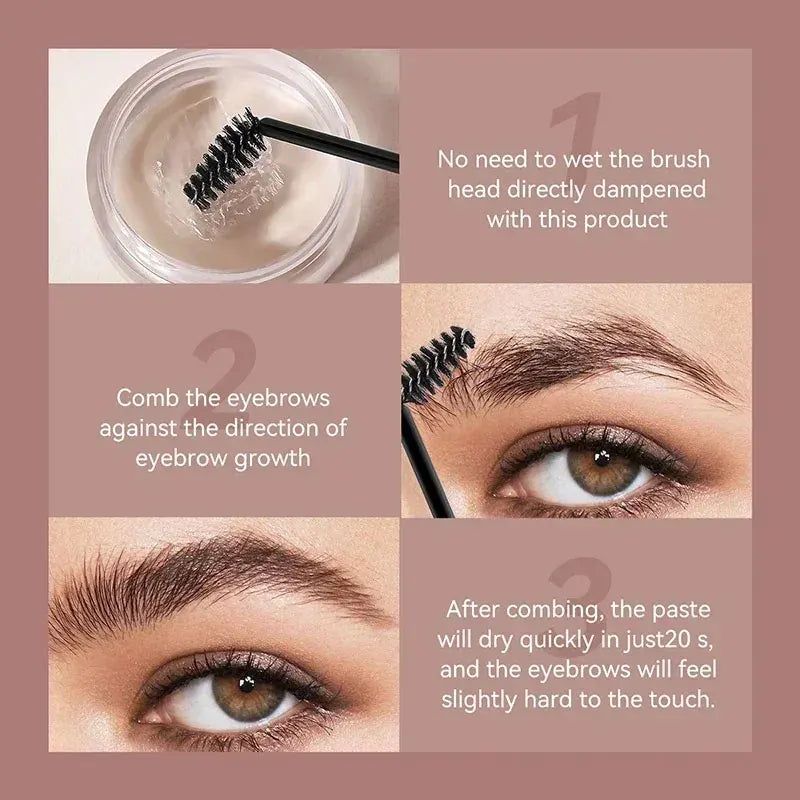 Waterproof 3D Eyebrow Styling Wax – 8g, Long-Lasting & Natural Finish