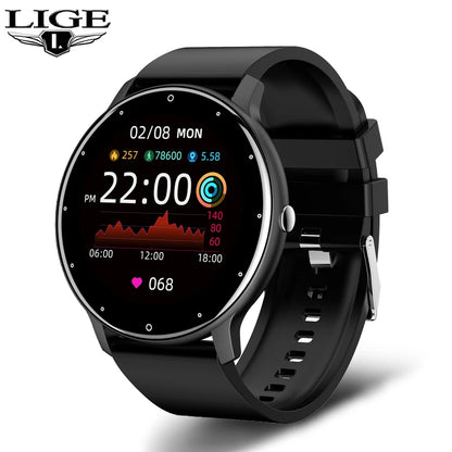 Lige Smartwatch for Women – Full Touch Screen, IP67 Waterproof, Fitness & Sports Tracker