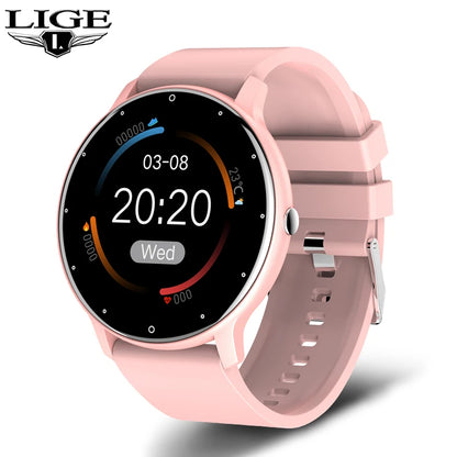 Lige Smartwatch for Women – Full Touch Screen, IP67 Waterproof, Fitness & Sports Tracker