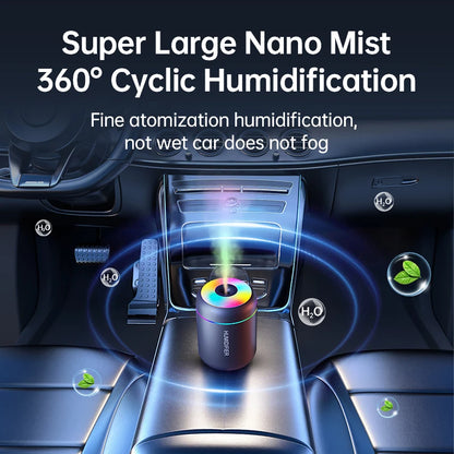 180ML Mini USB Air Humidifier – Aroma Diffuser with LED Lights for Car, Home, or Bedroom
