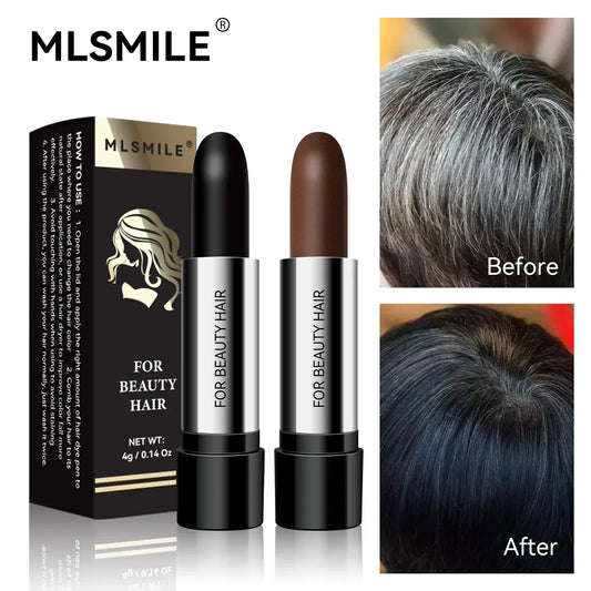 Temporary Hair Dye Pen - Black/Brown for Grey & White Hair Touch-Ups