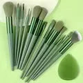 13-Piece Makeup Brush Set - Soft & Fluffy for Foundation, Eyeshadow, Blush & Powder