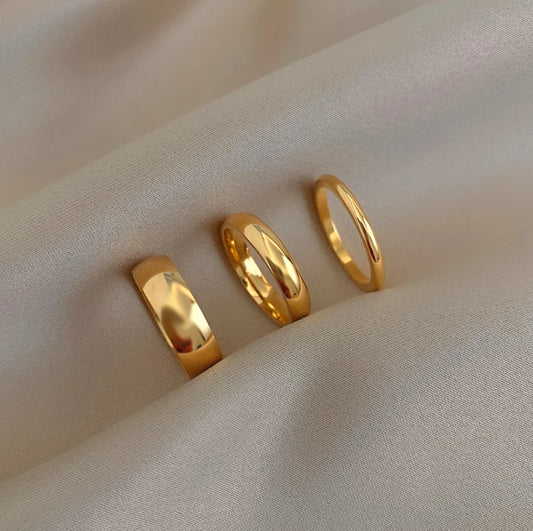 Minimalist Knuckle Ring - 18K Gold Plated Stainless Steel