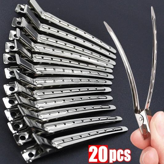 Metal Hair Sectioning Clips - Barber-Grade Styling Tools for Women