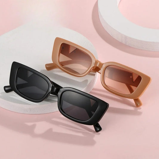 Retro Rectangle Sunglasses – UV400 Protection, Unisex Fashion Design