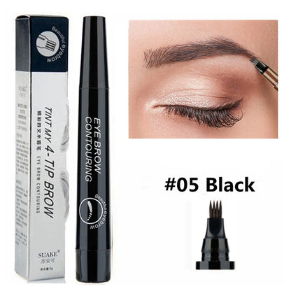 4-Point Microblade Eyebrow Pen – Waterproof, Long-Lasting Liquid Eyebrow Pencil for Women