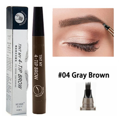 4-Point Microblade Eyebrow Pen – Waterproof, Long-Lasting Liquid Eyebrow Pencil for Women