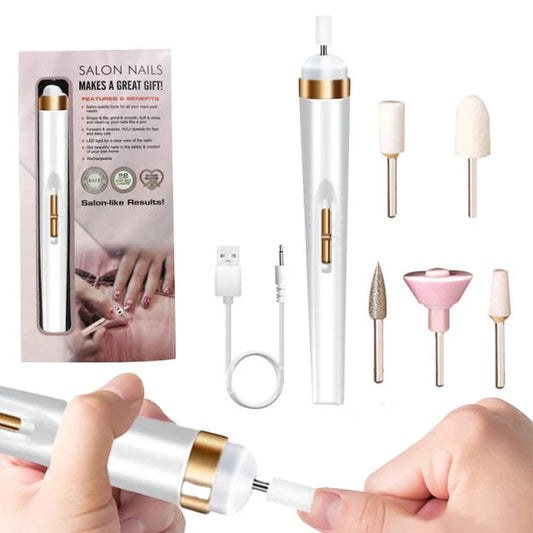 5-in-1 Nail Drill Machine – Portable Gel Remover with Light