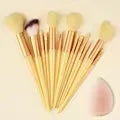 13-Piece Makeup Brush Set - Soft & Fluffy for Foundation, Eyeshadow, Blush & Powder