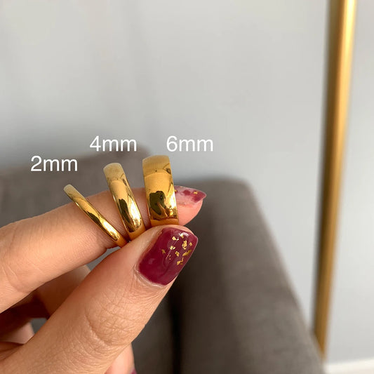 Minimalist Knuckle Ring - 18K Gold Plated Stainless Steel