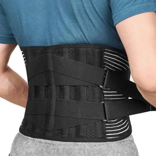 Adjustable Lumbar Support Belt – Double Pull Back Brace for Pain Relief & Spine Support