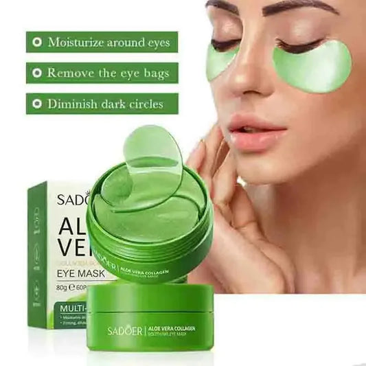 60pcs Aloe Vera Collagen Eye Masks – Anti-Aging & Hydrating