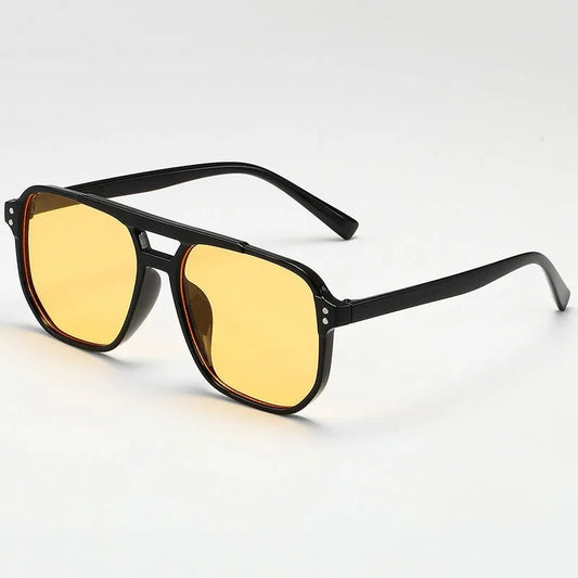 Vintage Square Sunglasses – UV400 Protection