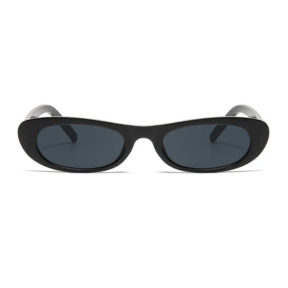 Small Frame Oval Sunglasses – UV400, Mirror Lens, Women's Vintage Style