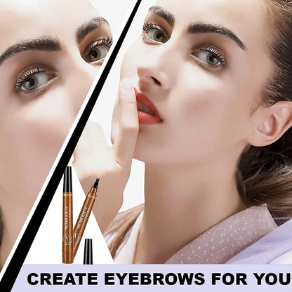 4-Point Microblade Eyebrow Pen – Waterproof, Long-Lasting Liquid Eyebrow Pencil for Women
