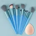13-Piece Makeup Brush Set - Soft & Fluffy for Foundation, Eyeshadow, Blush & Powder