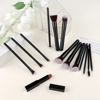 14-Piece Makeup Brush Set - Soft & Fluffy for Foundation, Blush, Powder & Eyeshadow