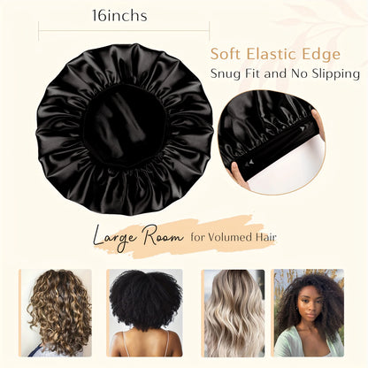 No Heat Hair Curler Set – 5pcs Foam Curlers with Satin Sleeping Cap