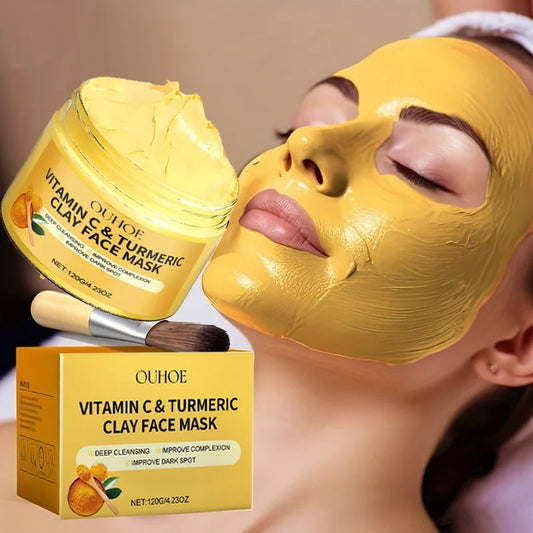 Vitamin C & Turmeric Exfoliating Facial Mask - Deep Cleaning & Pore Improvement