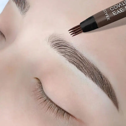4-Point Microblade Eyebrow Pen – Waterproof, Long-Lasting Liquid Eyebrow Pencil for Women