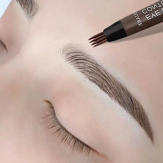 4-Point Microblade Eyebrow Pen – Waterproof, Long-Lasting Liquid Eyebrow Pencil for Women