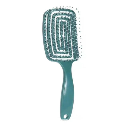Elastic Massage Comb – Scalp Massager & Detangling Brush for Fast Blow-Drying