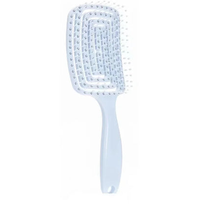 Elastic Massage Comb – Scalp Massager & Detangling Brush for Fast Blow-Drying