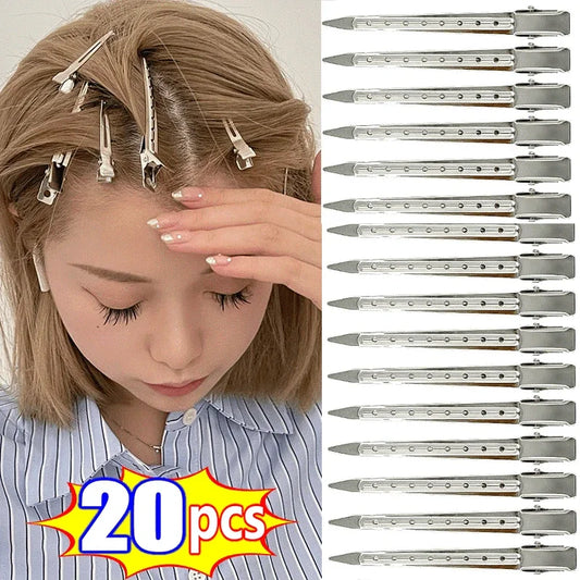Metal Hair Sectioning Clips - Barber-Grade Styling Tools for Women