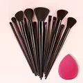 13-Piece Makeup Brush Set - Soft & Fluffy for Foundation, Eyeshadow, Blush & Powder