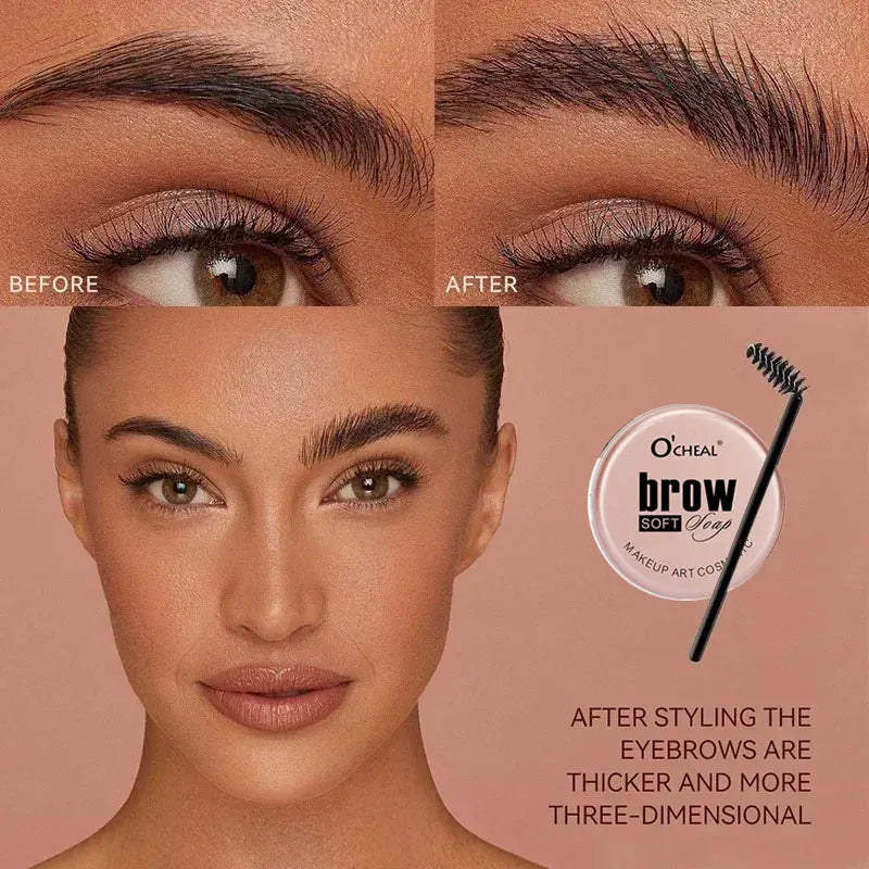 Waterproof 3D Eyebrow Styling Wax – 8g, Long-Lasting & Natural Finish