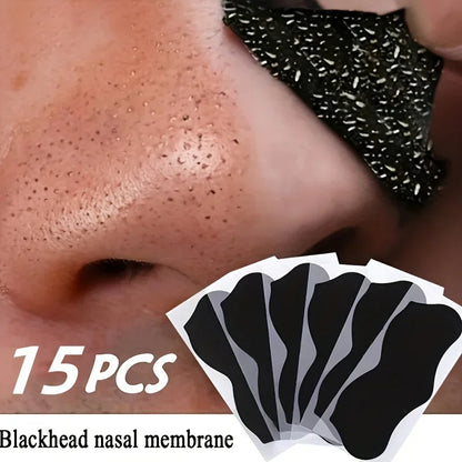 15pcs Blackhead Nose Strips – Deep Cleansing Facial Stickers for Acne & Blackheads