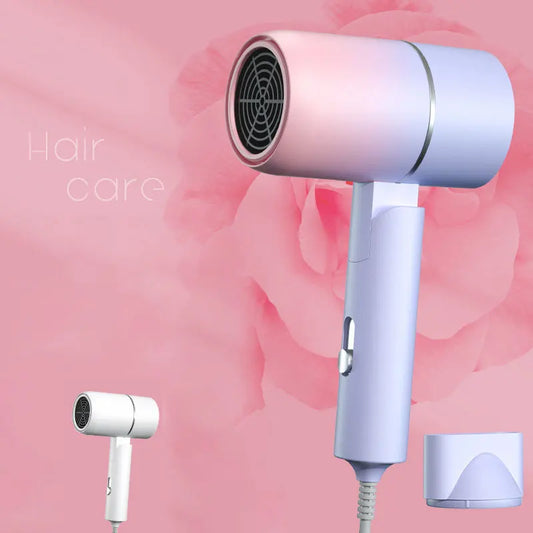 Mini Folding Hair Dryer 750W – Portable & Lightweight with Carrying Bag for Travel & Home Use