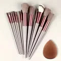13-Piece Makeup Brush Set - Soft & Fluffy for Foundation, Eyeshadow, Blush & Powder