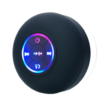 Portable Bluetooth Speaker – IPX4 Waterproof, Suction Cup Design, 3W Stereo Sound