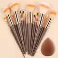 13-Piece Makeup Brush Set - Soft & Fluffy for Foundation, Eyeshadow, Blush & Powder